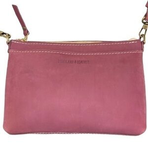 Portland leather pink crossbody bag